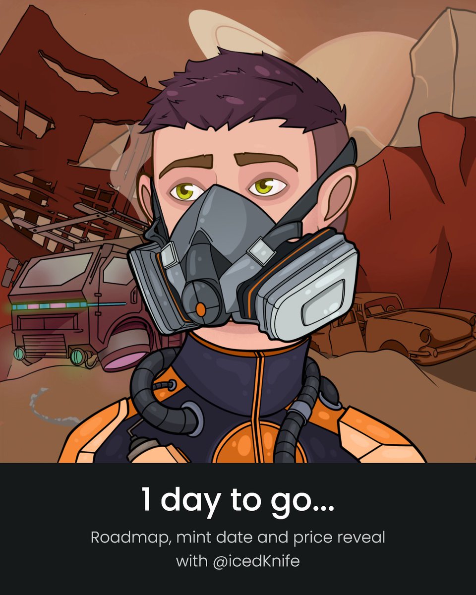 Sneak Peek #14 - Hazmat Suit
 
The big reveal is tomorrow!

10 Mystopians WL Spots giveaway + 1 free Mystopian mint. Winners picked at random.

✅ Like + ReTweet
✅ Join our Discord - discord.gg/mystopians
✅ Follow <a href="/mystopians/">Mystopians - SOLD OUT!</a>