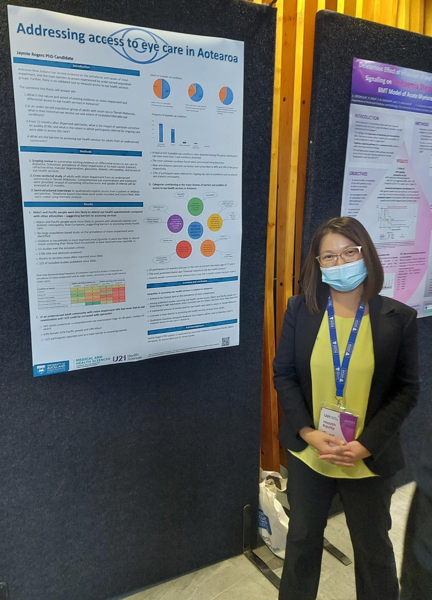 At Day 1 of the <a href="/U21Health/">U21 Health Sciences</a> meeting at <a href="/FMHS_UoA/">Faculty of Medical and Health Sciences UoA</a>, SOVS A/Prof Ramke <a href="/Equity4Eyes/">Jacqui Ramke</a>  gave a masterclass on building a research network, and PhD candidate Jaymie Rodgers presented a poster on eye care access in Aotearoa