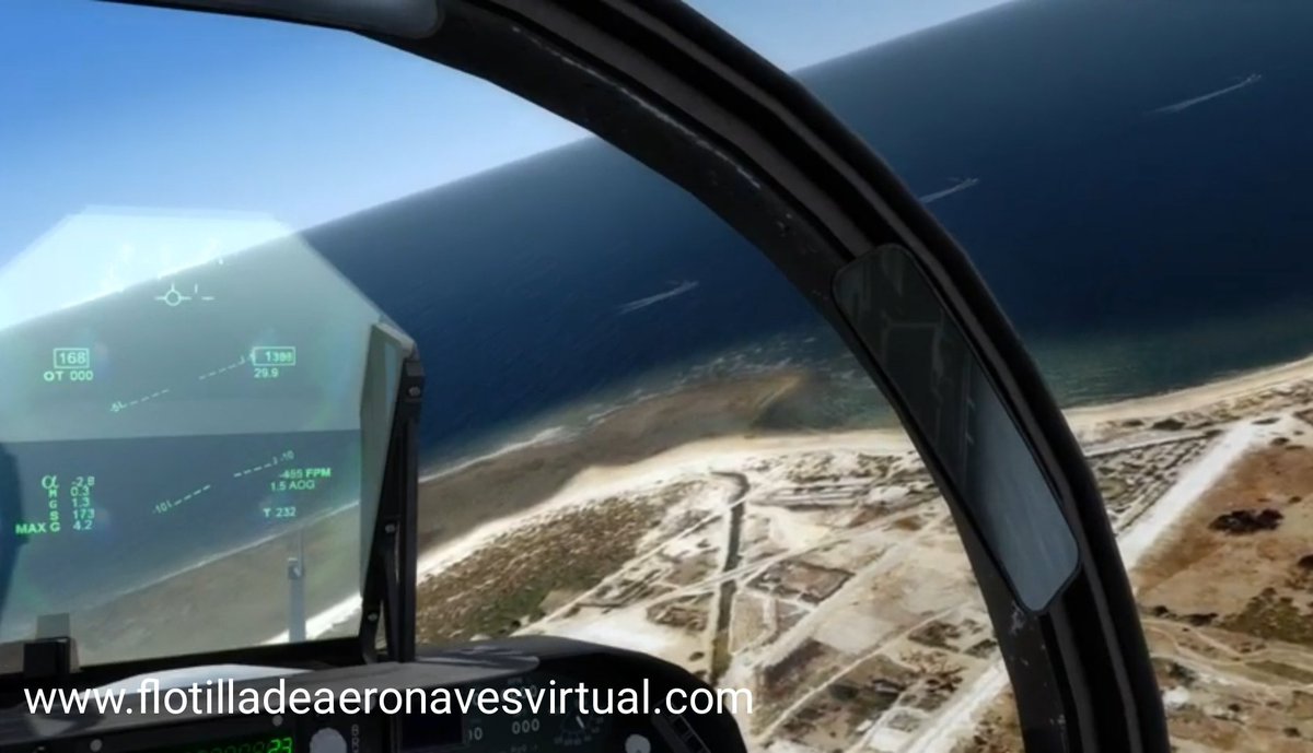 FLOANVirtual's tweet photo. #RevistaNaval ⚓ #AV8BHarrier II+ de la #NovenaEscuadrilla de nuestra @FLOANVirtual 🚁✈️⚓🇪🇸 sobrevolando #PuntaCandor después de despegar en @NavSta_Rota, rumbo a la revista de buques de @Armada_esp ante el #JSdeElcano, fondeado en la desembocadura del #RioGuadalquivir https://t.co/xSL8vj13tw