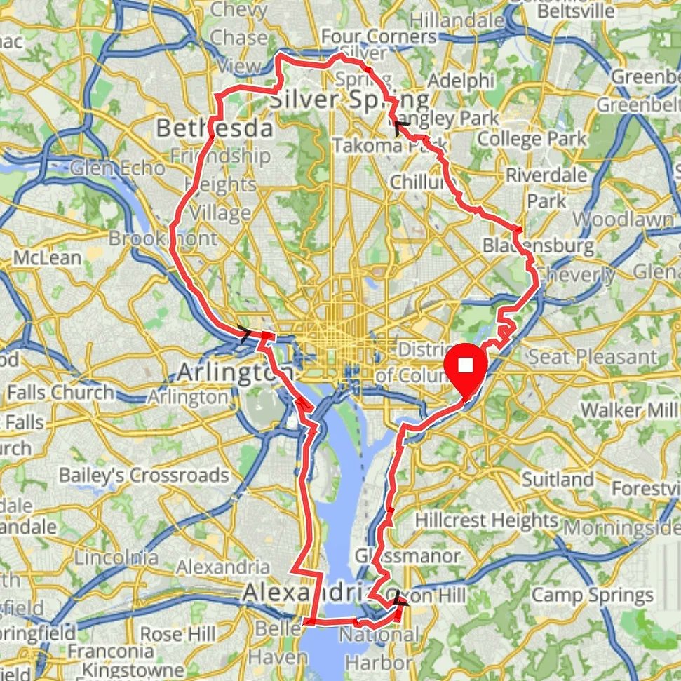 Chris_Roell's tweet photo. We put a little labor into #LaborDay as @MS_MooreED & myself rode a 51.5 mile Half-Century bike ride around the DMV today! #bikedc #bikemd #bikeva #bikedmv #bikedmvloop #halfcentury #urbanadventureride https://t.co/MpFddpI2eK