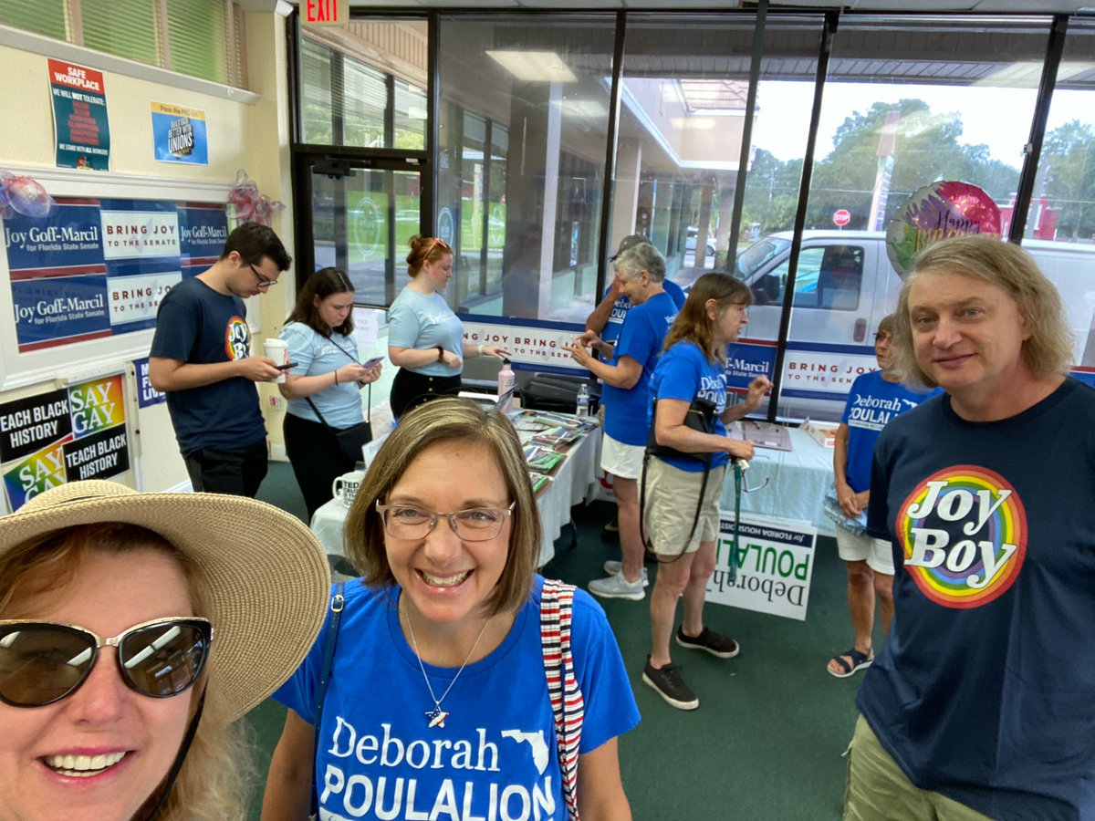 Join Team Joy and Team Deb for joint canvassing throughout September! Help us knock on doors tomorrow (9/7) 5-7pm and Sunday (9/11) 4-6pm!

Sign up here:
mobilize.us/goffmarcilfors…
