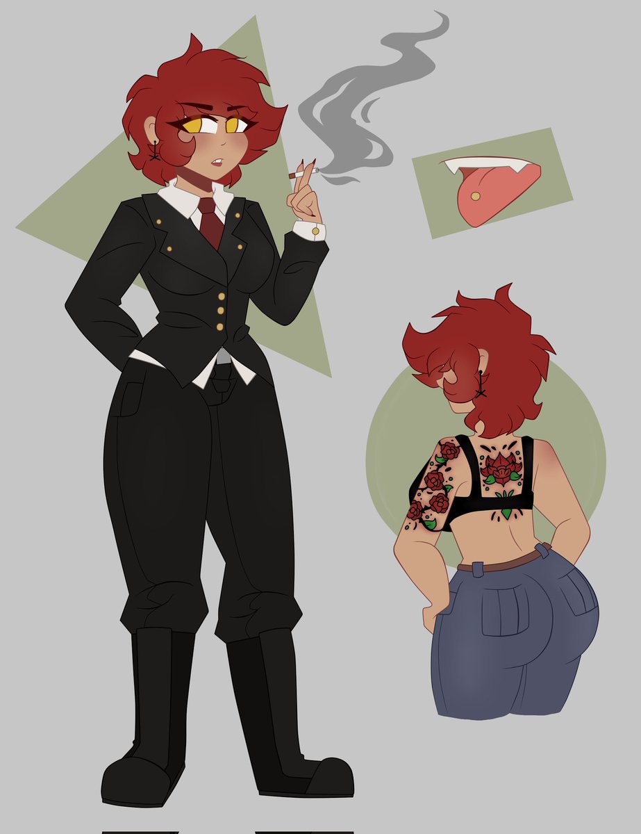 Voy a comenzar a usar mas Twitter, así que quiero mostrarles este dibujo algo viejo de una de mis OCs!

#digitalart #OC #art