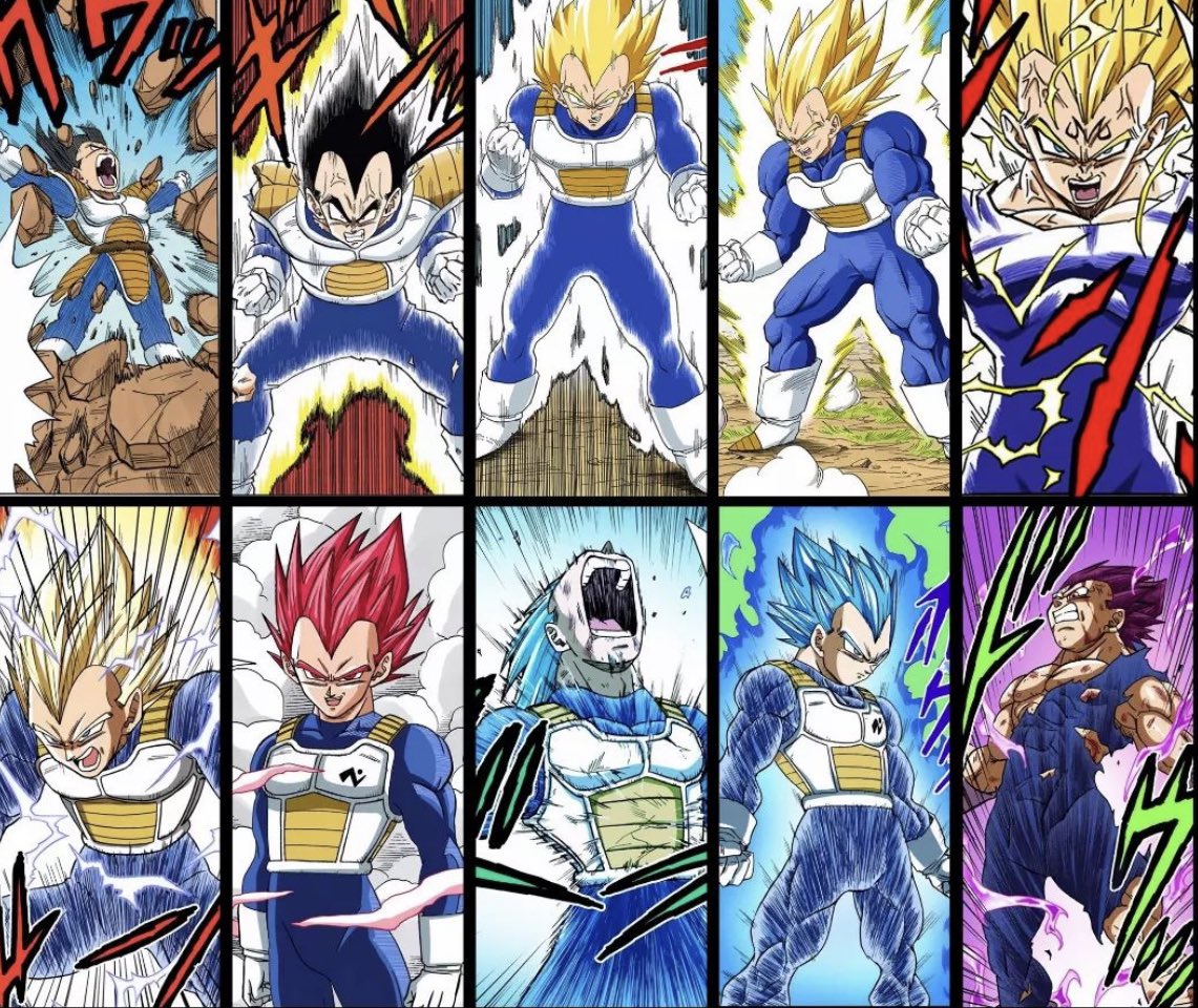 vegeta all super saiyan forms