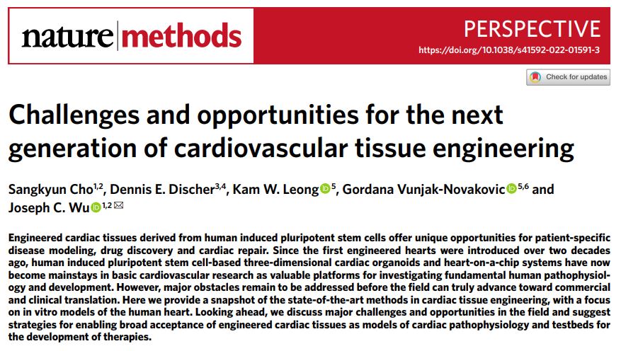 Joseph_C_Wu's tweet photo. Where are we headed in the next 20 yrs of iPSC-based cardiac tissue engineering? Here's a forward-looking @NatureMethods article on the topic by @sangkyun_cho with @GVNlab @theleonglab &amp; Dennis Discher @ColumbiaBME @pennbioeng @StanfordCVI @GreenstoneBio 
https://t.co/3jGqmsaDqh https://t.co/thXWvqqWbQ