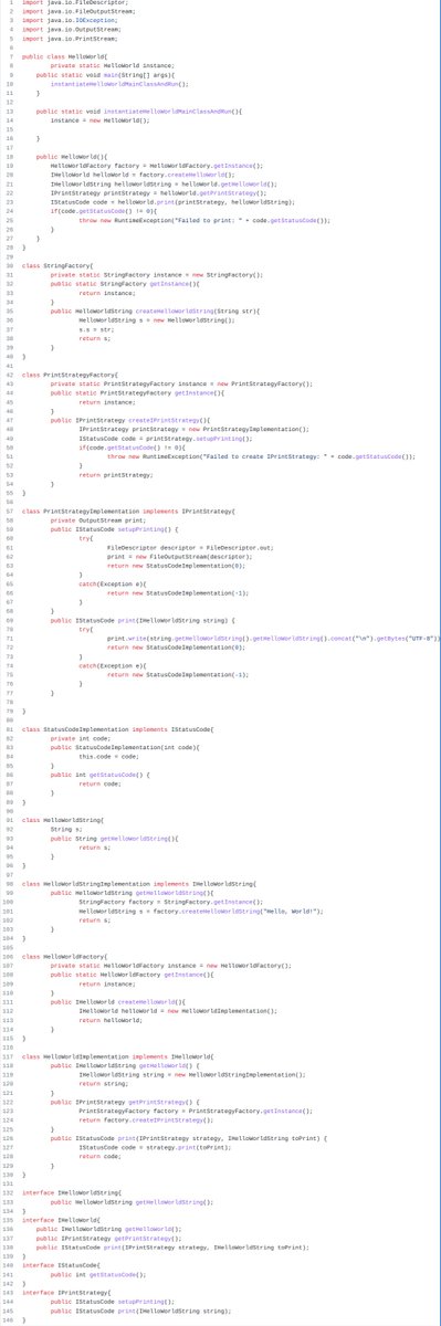 urielsouza29's tweet image. Hello World 
Java é ótimo! 
Um Hello Word em JAVA! 
kkkkk
gist.github.com/lolzballs/2152…
