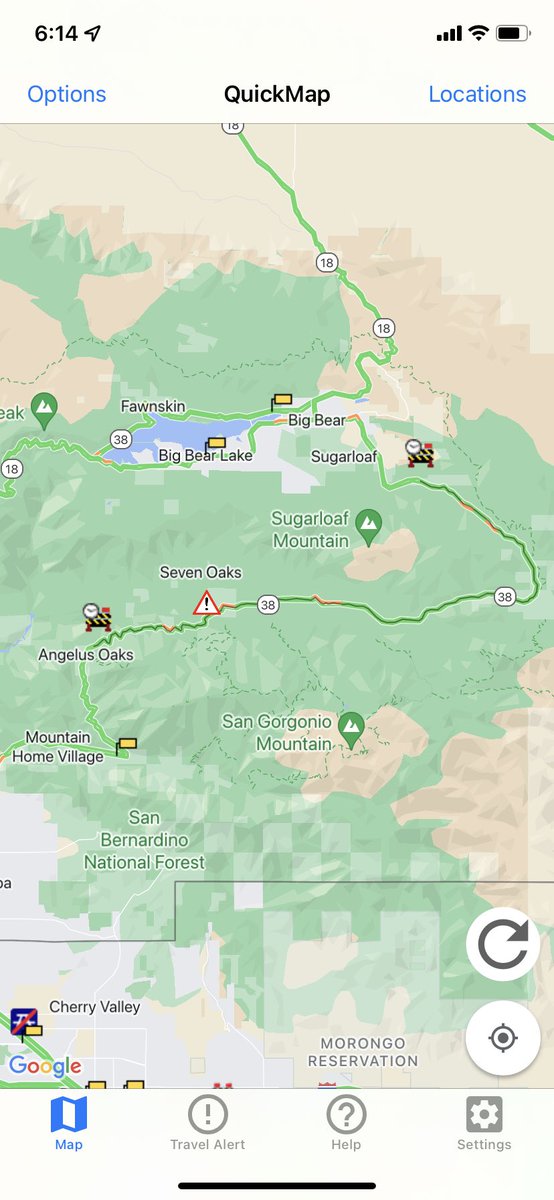 Caltrans District 8 on Twitter "SBCO SR38 closed in both directions