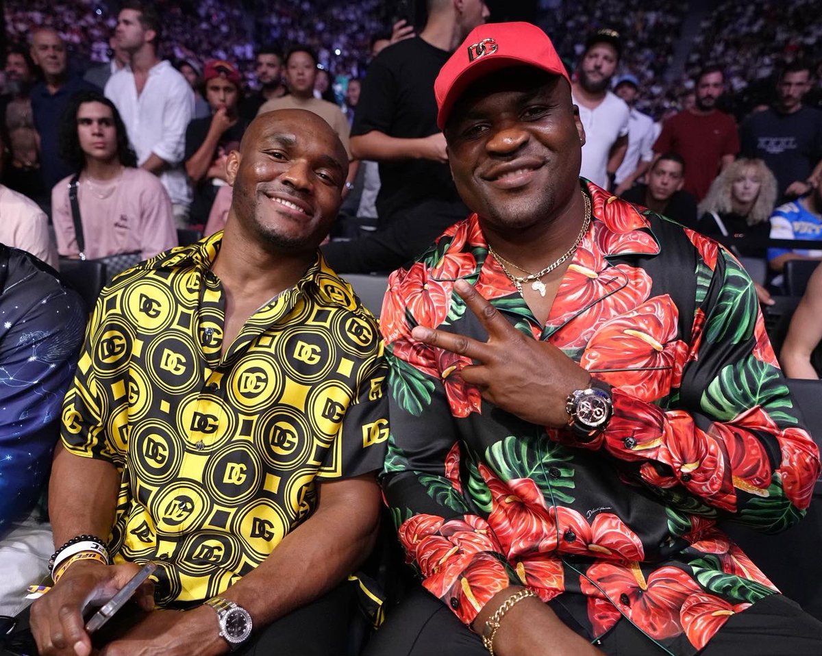 USMAN84kg's tweet photo. Happy birthday to my brother @francis_ngannou 👊🏿🌍🤴🏿 https://t.co/WkW3C4XLRO