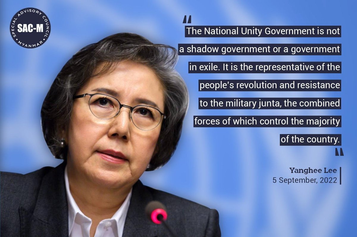 New SAC-M briefing paper finds #NUG has greatest claim to effective control in #Myanmar as conflict trajectory shifts in favour of resistance."The world needs to wake up to the reality that a new Myanmar is already taking shape.”- <a href="/YangheeLeeSKKU/">Yanghee Lee</a>

Download:bit.ly/3Rk9Awe