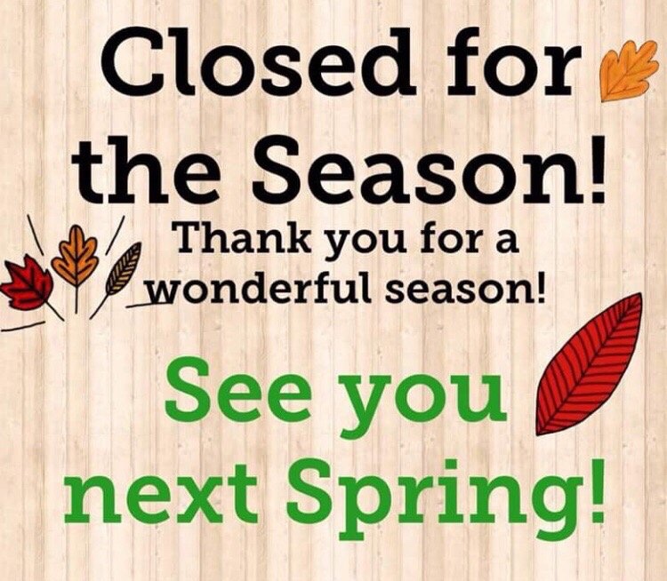 White_Turkey's tweet photo. Thank you for an amazing 70th Season!! We wish you all a safe and healthy Fall and Winter, and look forward to seeing everyone on May 13, 2023!!
#closedfortheseason #whiteturkeydrivein #gobblegobble #thankyou #seeyouinthespring https://t.co/abTJUYFPKd
