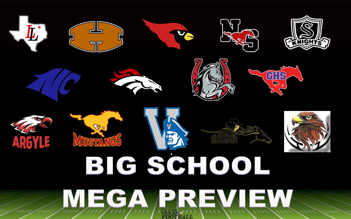 dctf's tweet photo. 💥BIG School Mega Preview💥

@leopardfootball v @NorthCro_FB 
@fb_westfield v @NSNationFB 
@Football_Steele v @HuttoHS_Fball 
@MissionCISD v @hcfb_official 
@Cstangsfootball v @raiderfball
@LBBroncoFB v @rohawksfootball 

https://t.co/aRssU2VqDd 🏈 @Matt_Stepp817 | #dctf #txhsfb https://t.co/cJuY0mXmnz