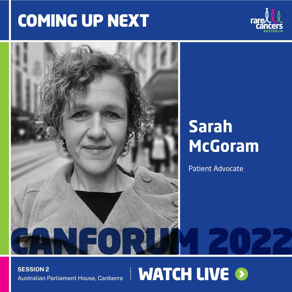 RareCancers's tweet photo. Tune into session 2 of #CanForum2022 now to hear patient advocate Sarah share her powerful story of advocacy and living with a #rarecancer for her entire adult life https://t.co/jAK8YXZGk0 #changingcancercare #GIST https://t.co/aSqrvurQQV