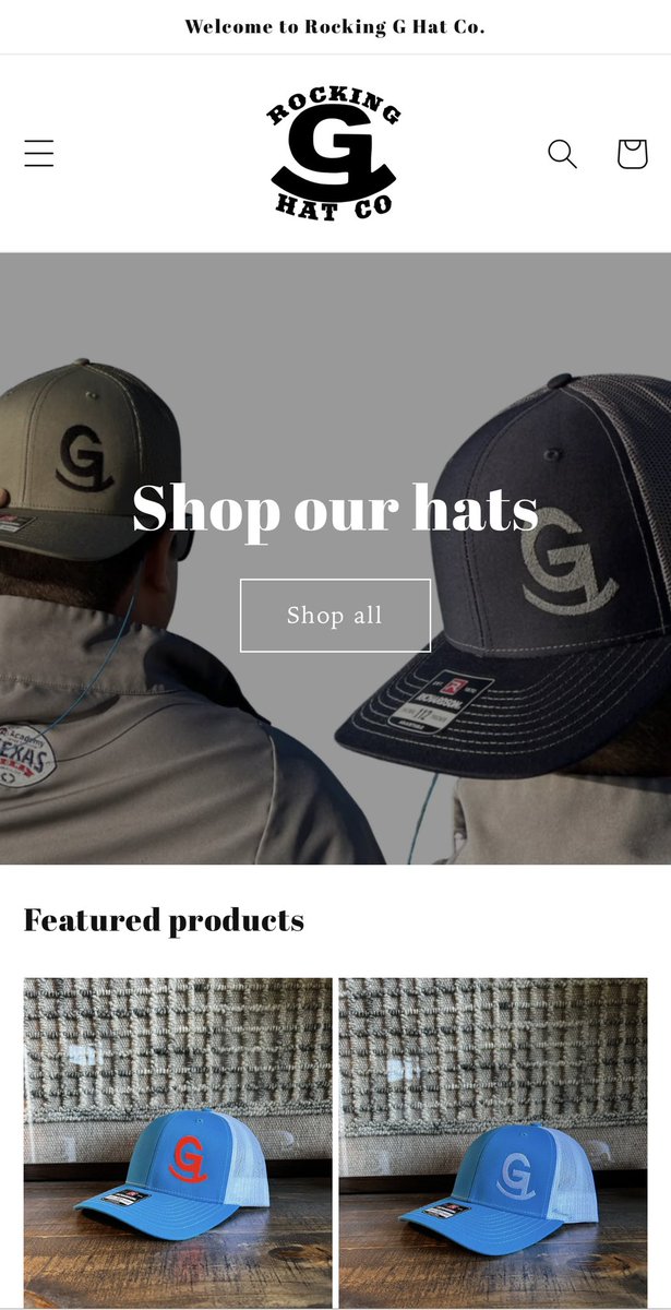 Website is up! #RockingGHatCo