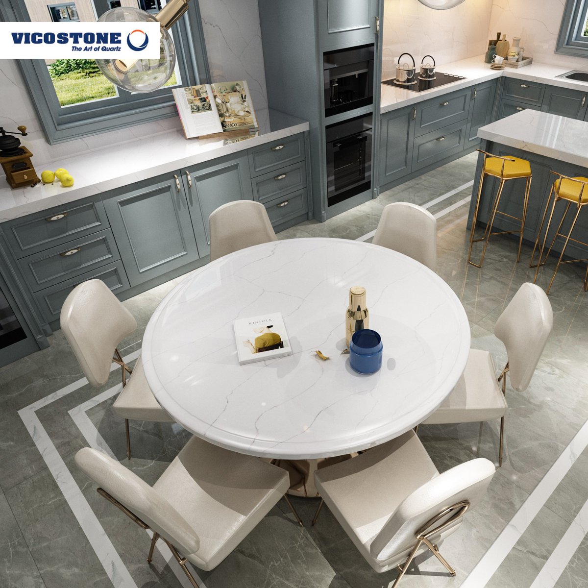 VicostoneGlobal's tweet photo. VICOSTONE's dinner table will always make your kitchen shine, regardless of your interior kitchen design styles. VICOSTONE adds a unique highlight to the living space, making it more impressive and reflecting each
#vicostone #countertops #quartz #quartzsurfaces #vanitytop https://t.co/aqHXIKZAUn