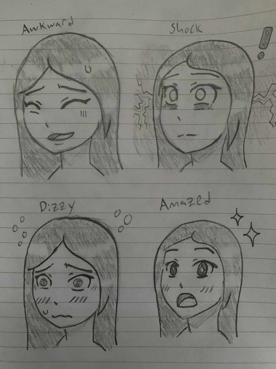 rileyanimates's tweet photo. Trying out expressions. Feedback welcome! #drawing #sketch #expressions https://t.co/ZgVZeN5w3r