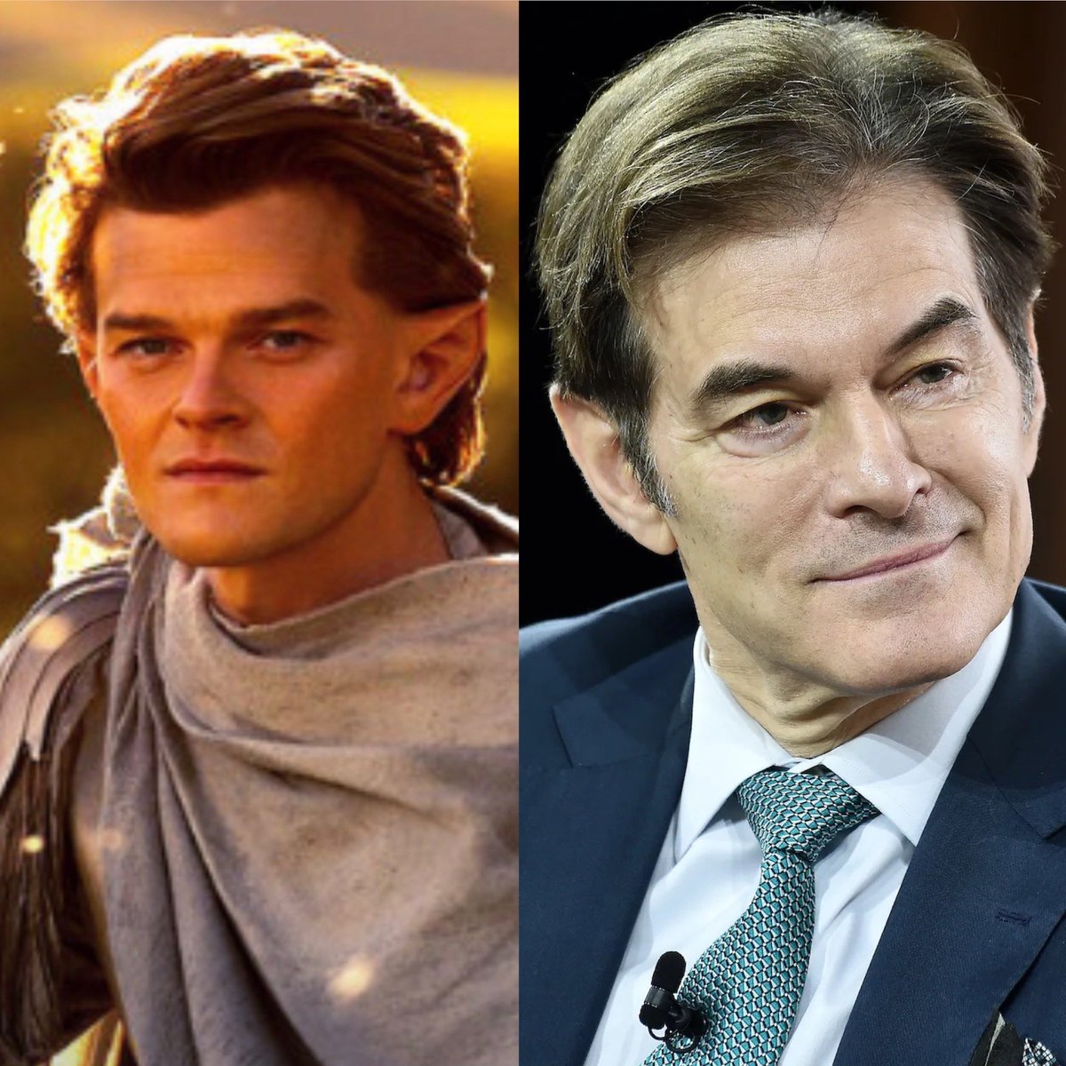 I can’t be the only one who thinks that #Elrond looks like a young <a href="/DrOz/">Dr. Mehmet Oz</a> right?! #RingsOfPower #RingsOfPowerOnPrime
