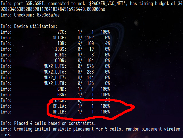 YLRabbit's tweet image. Gee! 
#yosys -&amp;gt; #nextpnr -&amp;gt;#gowin-pack successfully build and code a PLL primitive for #gowin #tangnano.
The on-board quartz is 24MHz, the PLL generates ~72MHz 

Truly a great day! 😀

#apicula #fpga