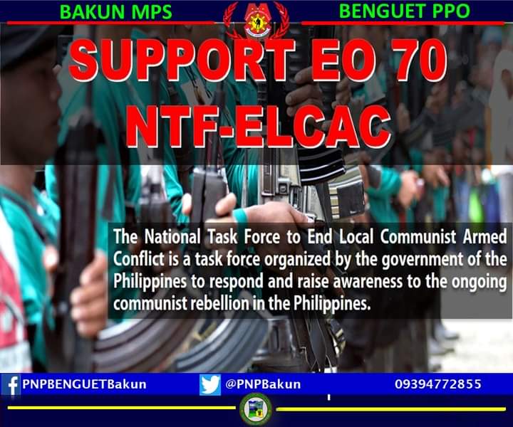 Let us support the NTF-ELCAC
Be part of the solution!
#PNPKakampiMo
#PNPCares
#TeamPNP
#ToServeandProtect
<a href="/PNPBenguetPPO/">PNPBenguetPPO</a>
