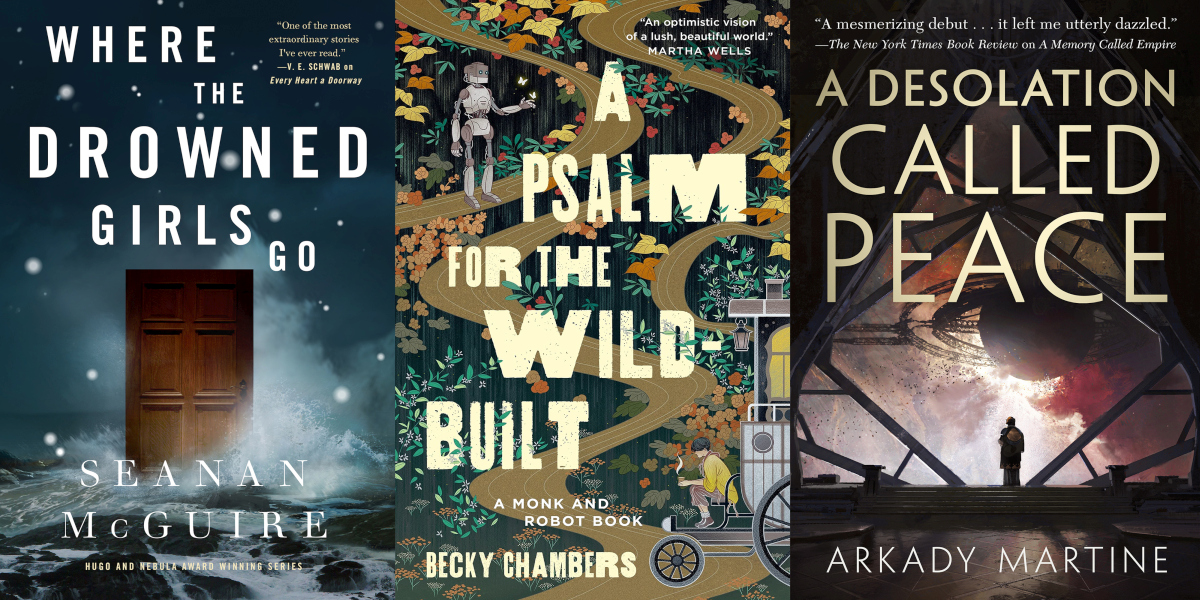 inverzijanet's tweet photo. Roman #ADesolationCalledPeace autorice #ArkadyMartine i novela #APsalmForTheWildBuilt autorice #BeckyChambers predvode ovogodišnji pobjednički niz prestižne žanrovske nagrade Hugo https://t.co/c2GZg9B6iC
#Hugo2022 #HugoAward #WaywardSeries #SeananMcGuire #scifi #fantasy https://t.co/5ef4Bd444r