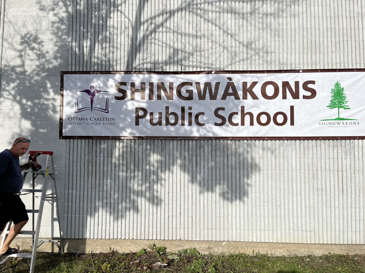 The sign is up, one more step to being ready. Thanks to our OA Misty and her partner Darren for getting this up tonight before we open our doors tomorrow.