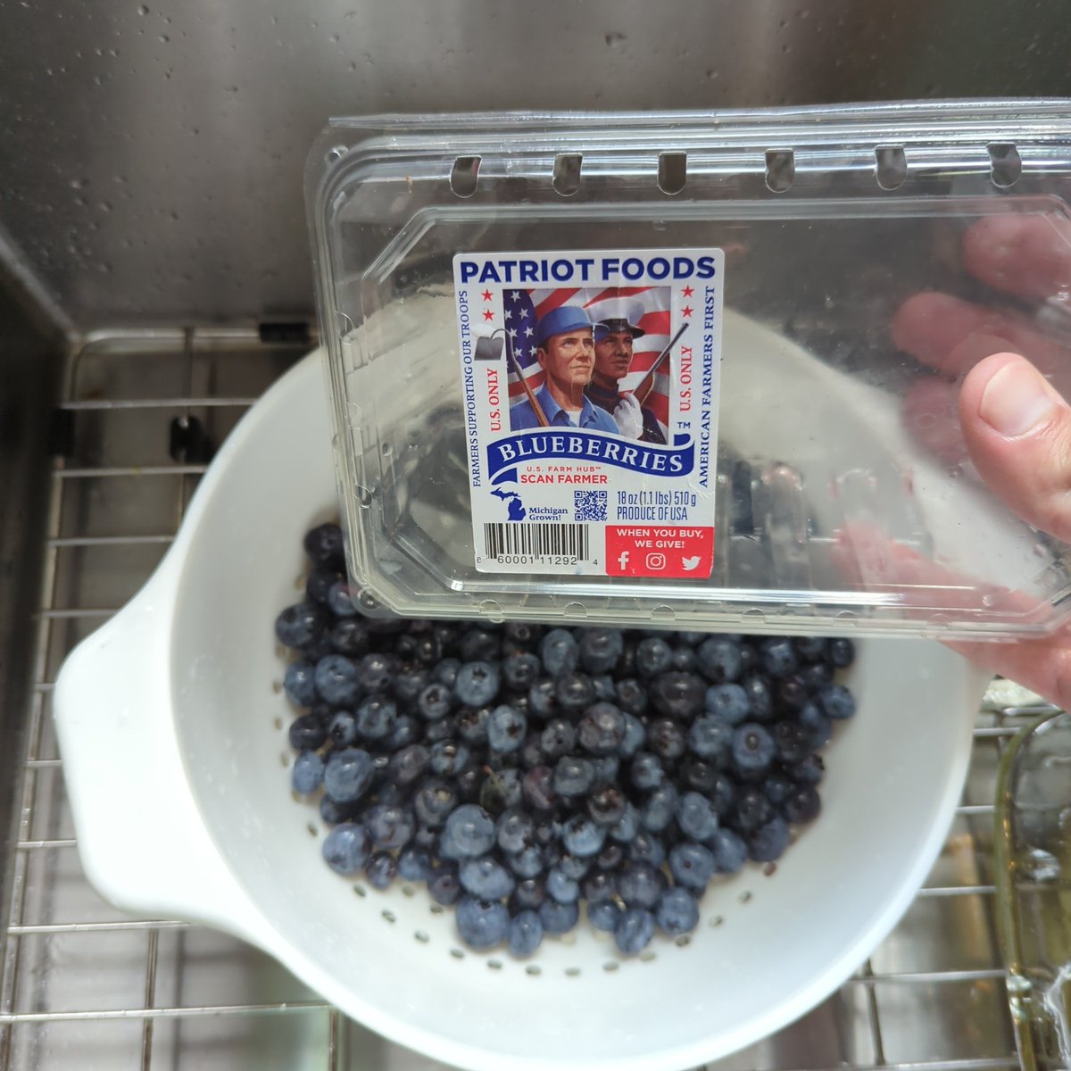 Blochhead's tweet photo. @michaelianblack need your opinion on this. Can blueberries alone be patriotic or do we need to add some red and white fruit to this party? https://t.co/QgKCAFati7
