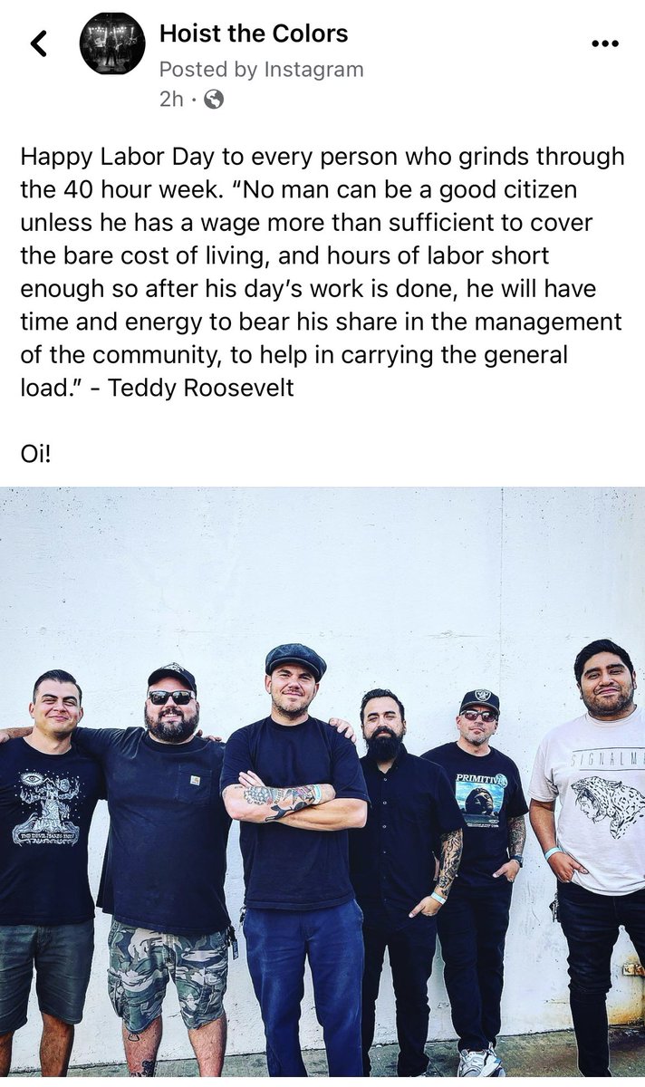 HoistThe_Colors's tweet photo. #laborday #uptheworkingclass #upthepunx #oi #hoistthecolors https://t.co/JJbvNVvPyt