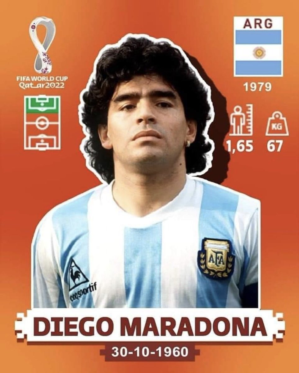 La única figurita que quiero tener....
#DiegoEterno #figuritasdelmundial #PaniniStickerAlbum #MundialQatar2022 
#DiegoArmandoMaradona