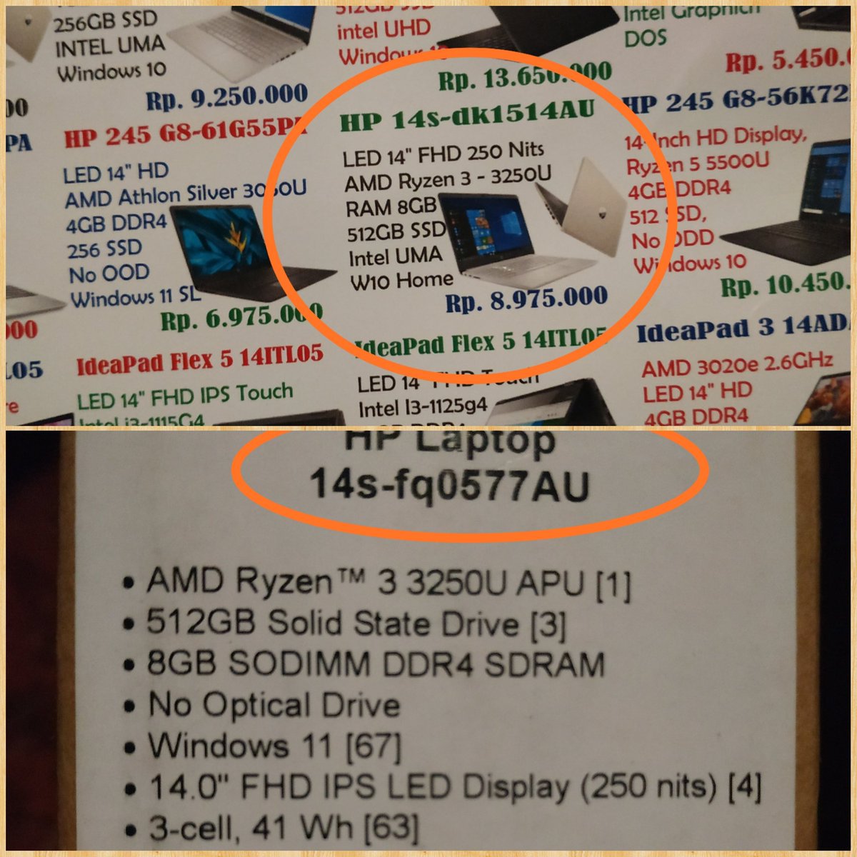 toni36_'s tweet photo. Wellcome HP 14s fq 4/9/2022  8.5jt https://t.co/jnIU5HLFsq