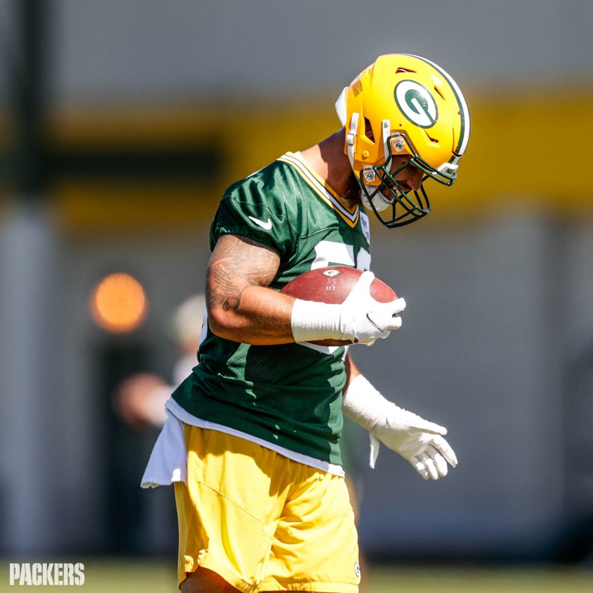 packers's tweet photo. Smile, it's game week 😄

#GoPackGo https://t.co/xtKlgbrehp
