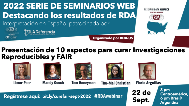 Mañana a las 3 p.m. hora Centroamérica y 6 p.m. hora Brasil/Argentina, llega este Seminario Web organizado por @RDA_US bit.ly/curefair-sept-… ¡Contaremos con interpretación al español!