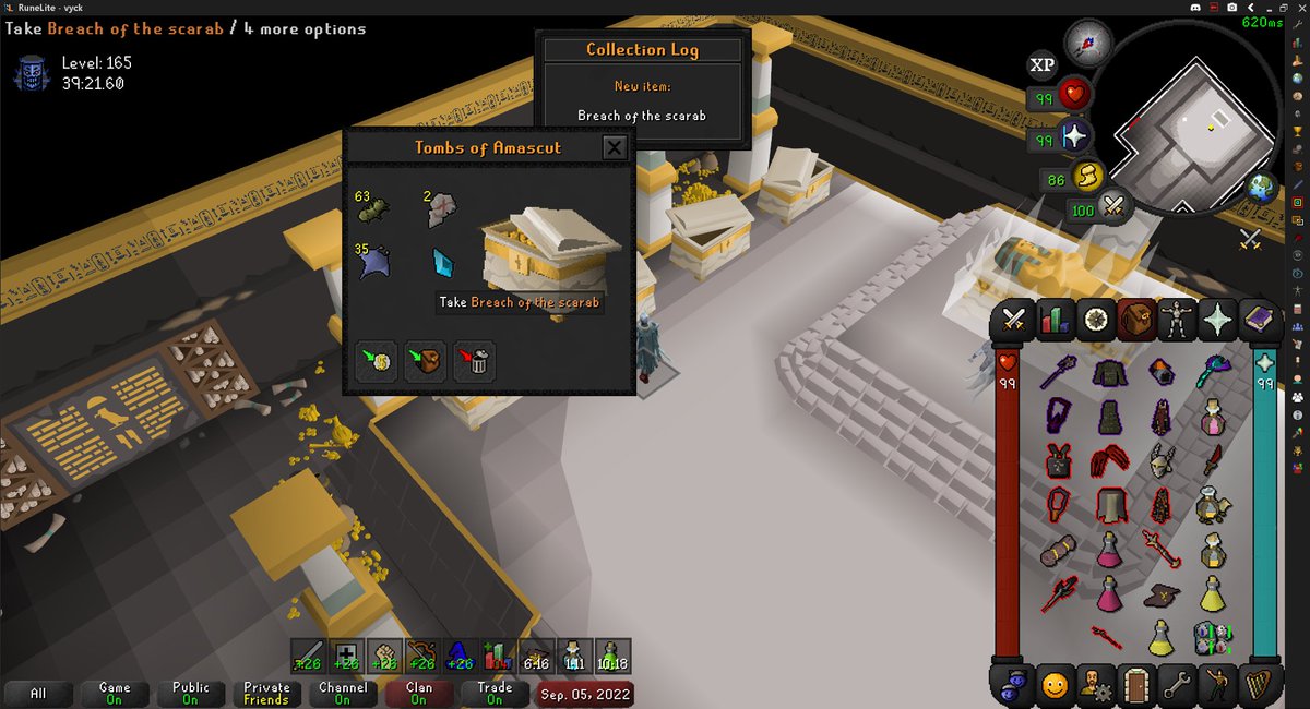 CrimeDevoted's tweet photo. @JagexAsh my last raid was deleted after logging? Put jewel into the partisan before logging and now it is gone. No sign of it in collection log either https://t.co/N7mNWsL0xG