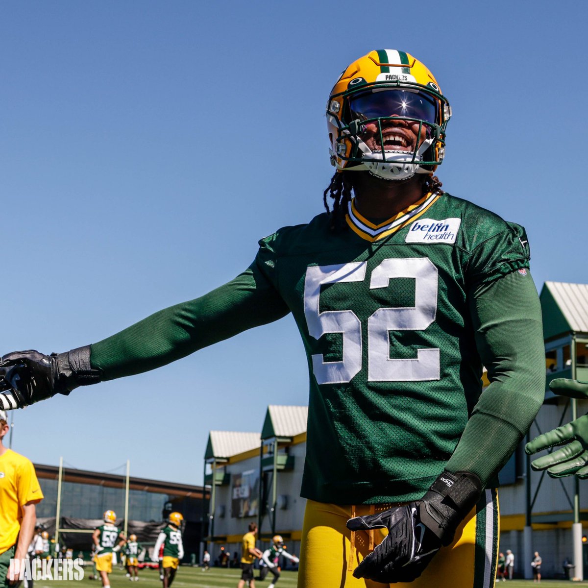 packers's tweet photo. Smile, it's game week 😄

#GoPackGo https://t.co/xtKlgbrehp