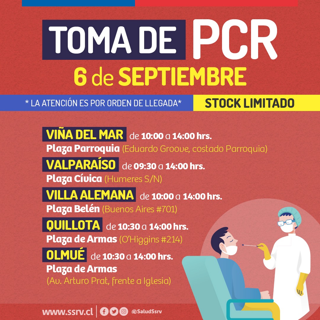 SaludSsrv's tweet photo. 📣 IMPORTANTE: A continuación compartimos los operativos de Búsqueda Activa de Casos de mañana martes 6 de septiembre. Test PCR y test de antígenos totalmente gratuitos. #SeguimosCuidándonos https://t.co/st20W1YZUy