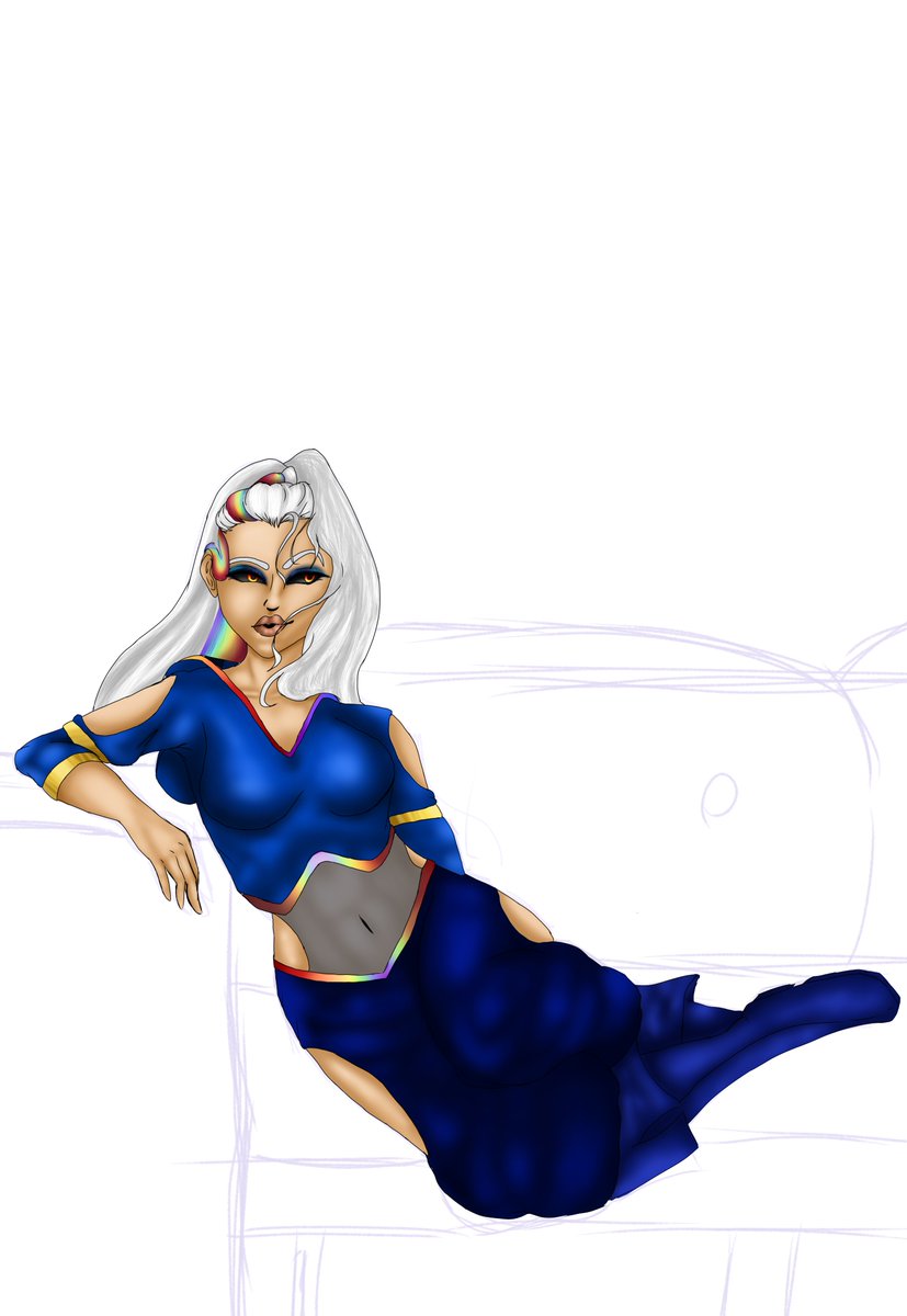 ShadowbatA's tweet photo. Another oc of mine. Her name's Soraya Nader. She goes by Prism ^-^ i wound up doing a redesign for her and its this one. I love this peice so much https://t.co/ujUYRO3Pm9