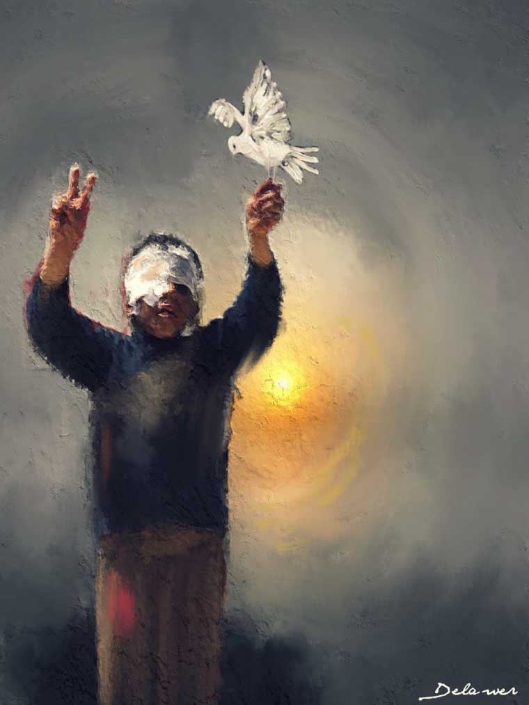 يقتنصون الحلم اقتناصا،  أراقبهم خلسة،  يرمون القهر في مستنقع بعيد، ويستديرون نحو النور... 

#ميسون_جمال_مصطفى