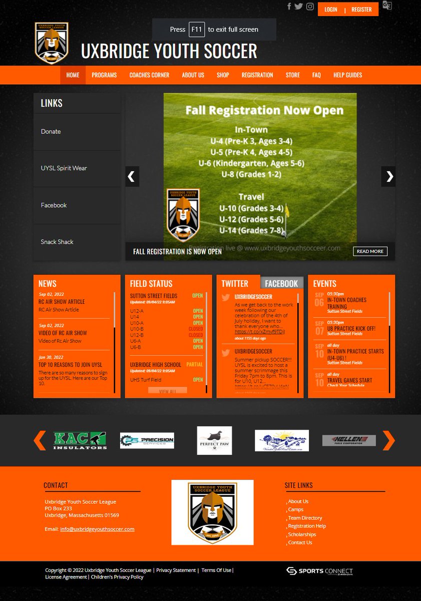 CoachAdam81's tweet photo. @UxbridgeSoccer Website is looking good!
#youthsoccer @MAYouthSoccer #MidlandAreaYouthSoccer https://t.co/ED4fj9JKeL
