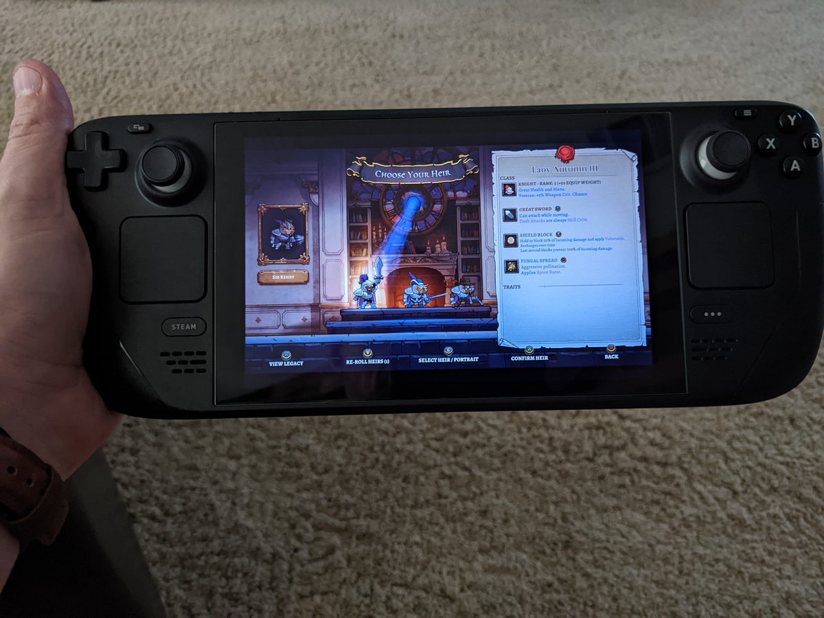 natepeters's tweet photo. Rogue Legacy 2 by @CellarDoorGames on the @Steam Deck is currently distracting me from @DoodleWorldGame sequel development...
#justonemorerun #steam #indiegames https://t.co/HitjhlWWsU