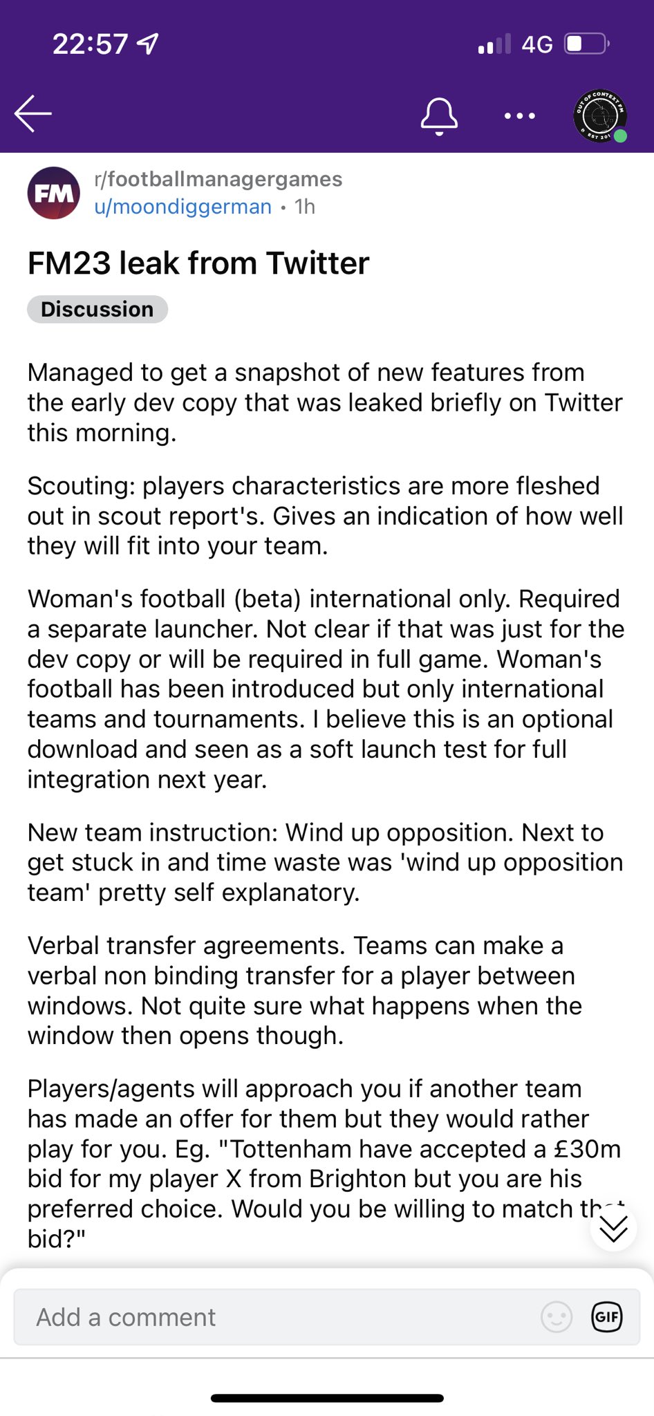 Football manager twitter deals