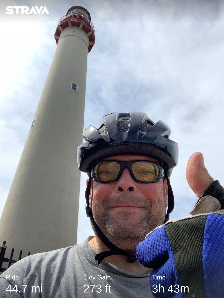 Longest ride to date, Woodbine to Cape May Lighthouse and back. Check out my ride on Strava.
strava.app.link/30CkUujm5sb