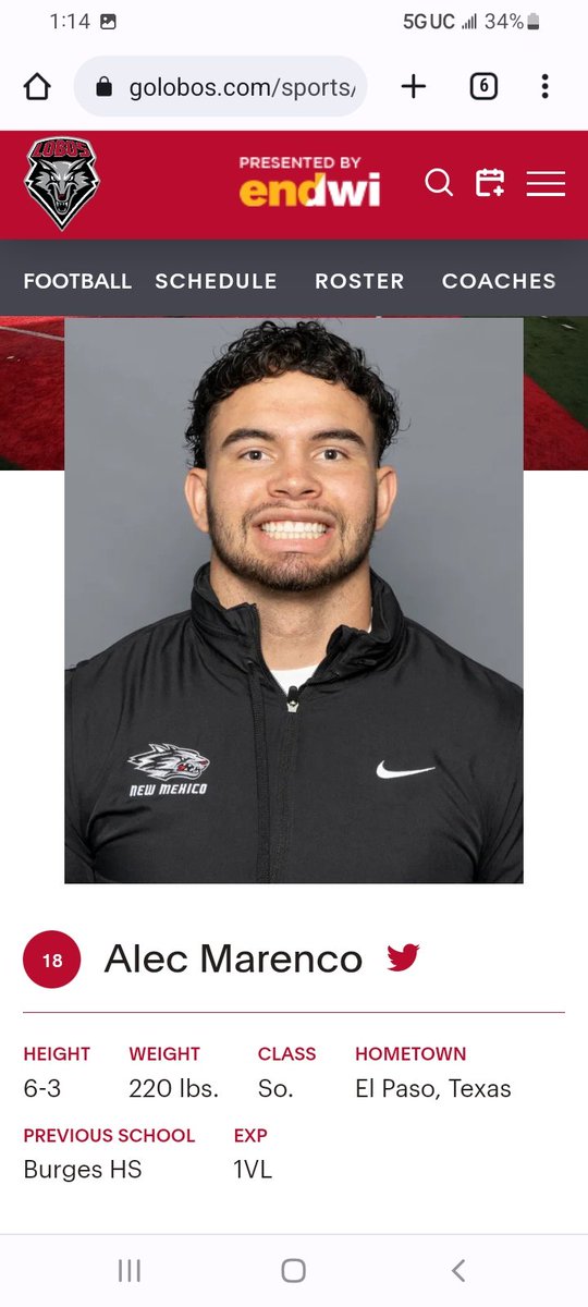 UNM linebacker @MarencoAlec will be available to play in the 1st half vs Boise State after @CoachGonzUNM successfully won an appeal to overturn a targeting call on Alec vs Maine. Alec is not gonna miss any time. He is a part of a strong LBs group. I'm writing about Alec today.