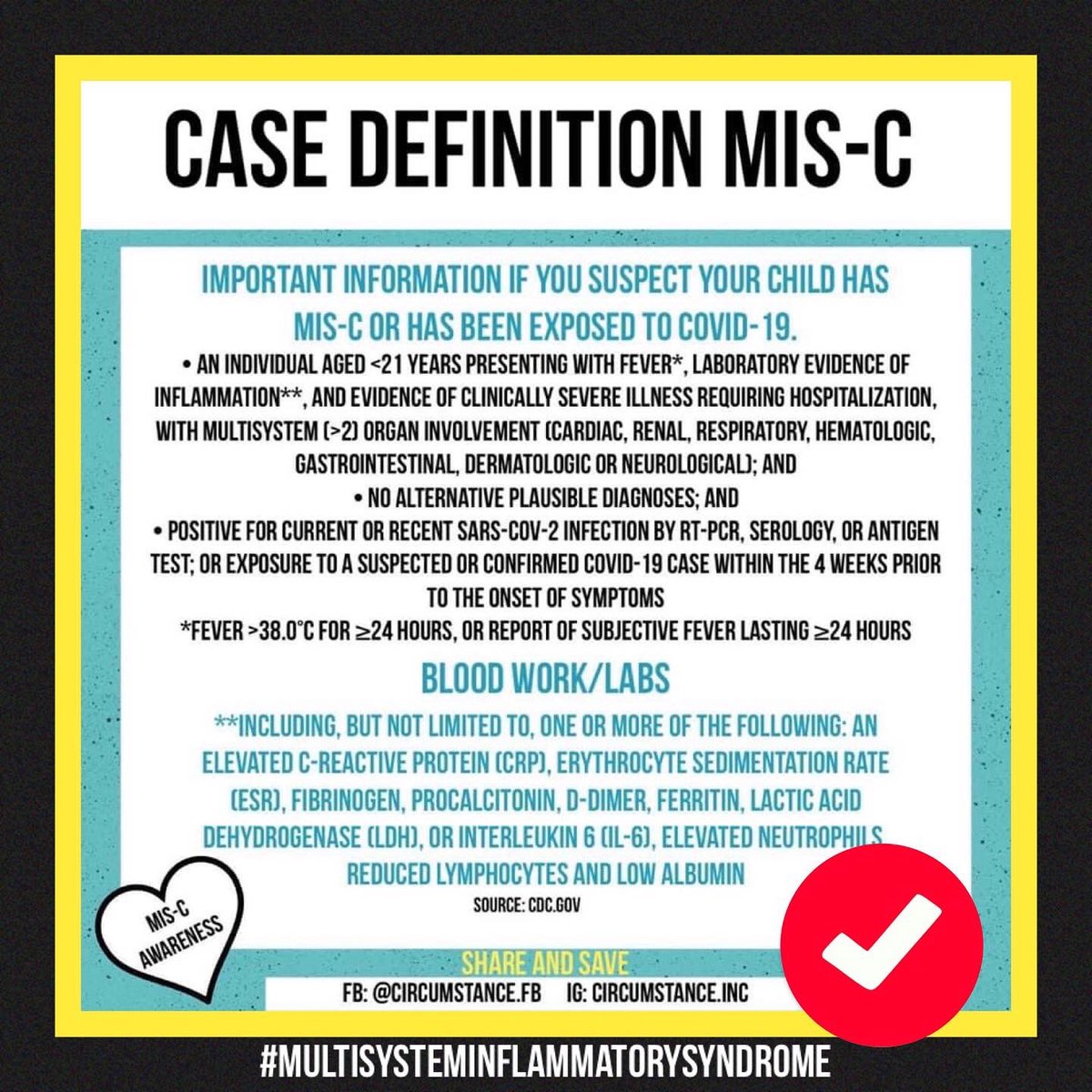 CircumSTANCE_NP's tweet photo. @JakeKaneMD @ChiPublicHealth @IDPH COVID is definitely not over here #multisysteminflammatorysyndrome #MISC #PIMS While still considered more rare, awareness of signs and symptoms CAN save a child’s life. More needs to be done - please join us in raising awareness. https://t.co/MxuoCYT0ba
