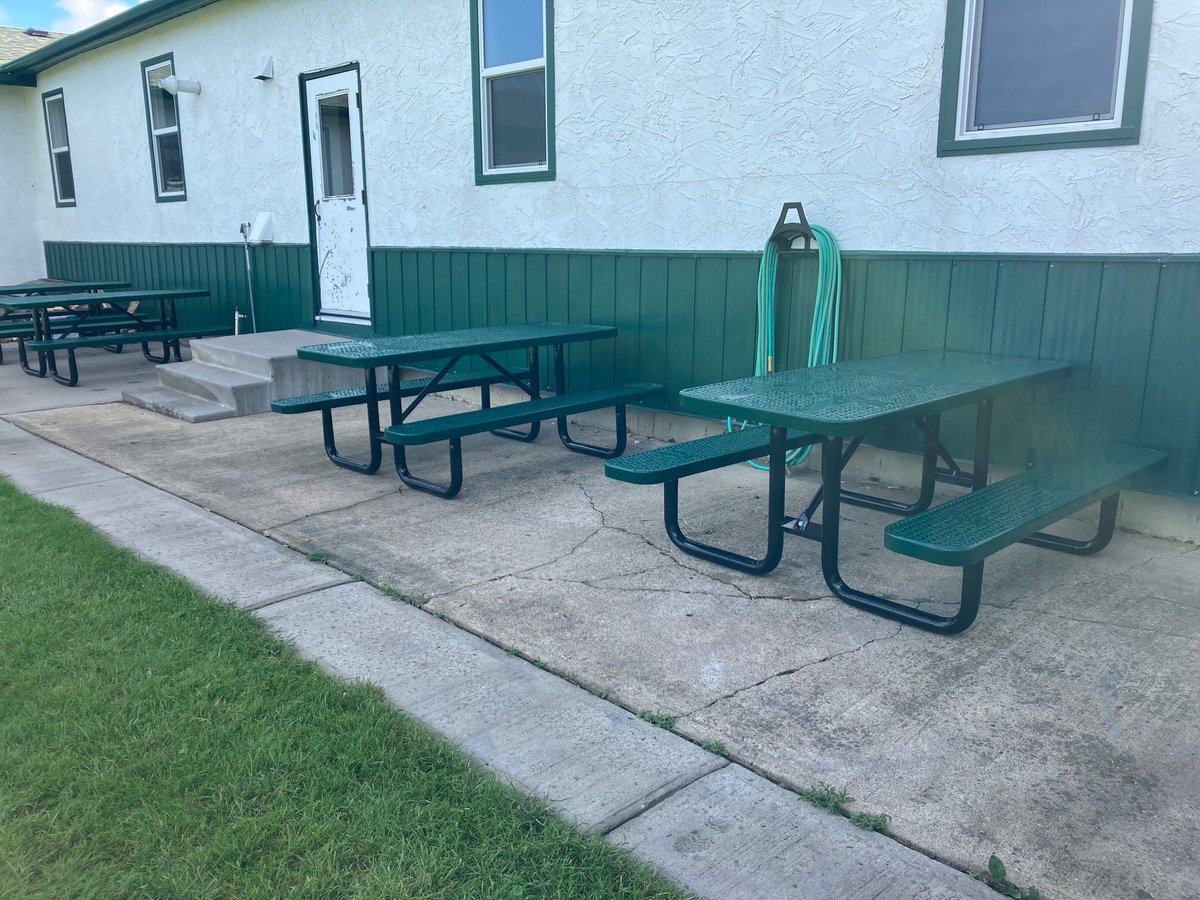 Redcliff_BP's tweet photo. The Redcliff Scout and Guide Building Association wish to express our sincere thanks to Servus Credit Union for a grant to replace the picnic tables at the Redcliff Baden Powell Centre this summer. https://t.co/zqiGQfbuRw