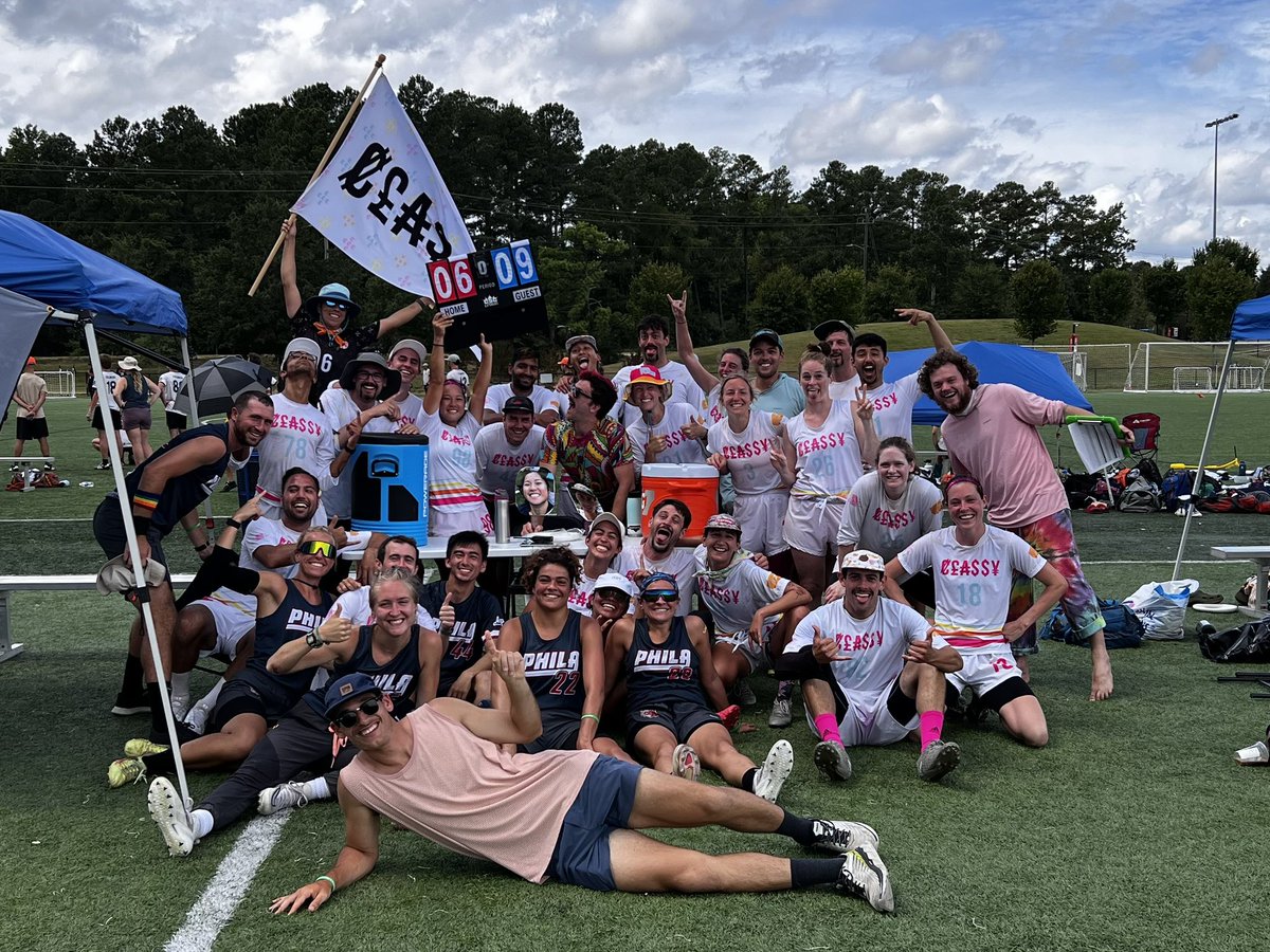 classyultimate's tweet photo. Can’t spell Pro Champs without AMP! Thanks for opening and closing out this tournament with us @PhillyAMP 😘 https://t.co/T1VVNkreXy