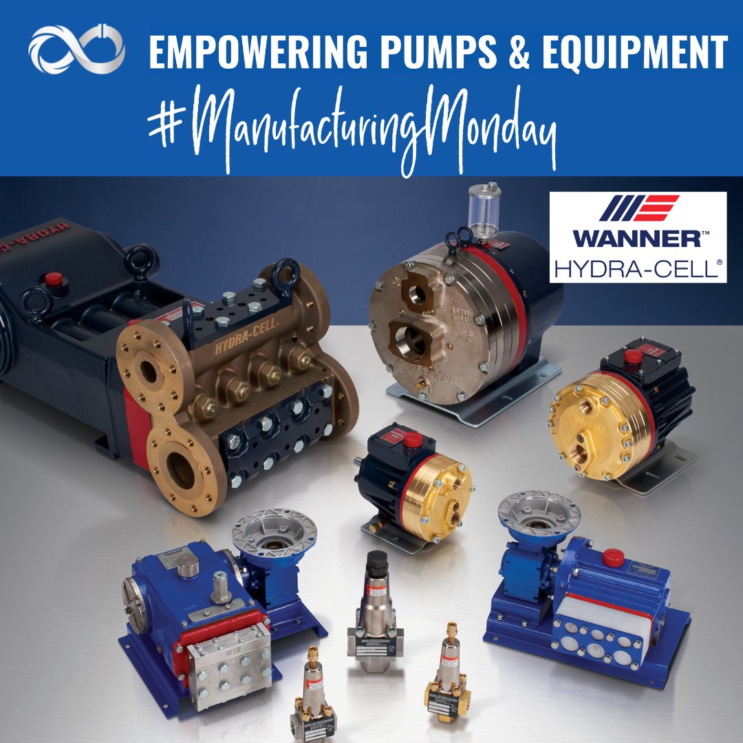 EmpoweringPumps's tweet photo. #ManufacturingMonday | #WannerEngineering designs and manufactures #HydraCell Seal-less Pumps to provide performance reliability over a wide range of processing, manufacturing, commercial, and municipal applications. https://t.co/kmWi0srCdN #PumpTalk https://t.co/IFW3y4SFRg