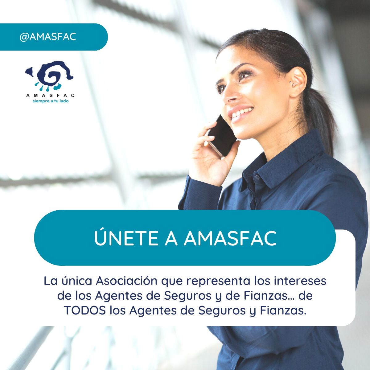 AMASFAC_CDN's tweet photo. 📣 Únete a AMASFAC.
La única Asociación que representa los intereses de los Agentes de Seguros y de Fianzas… de TODOS los Agentes de Seguros y Fianzas.

#AMASFAC #amasfacsiempreatulado #agentesdesegurosyfianzas https://t.co/cdZQw3ju4V