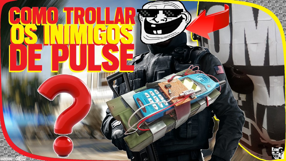 CommanderRSix's tweet photo. Salve Rapazied!
Bora assistir o novo vídeo COMO TROLLAR OS INIMIGOS DE PULSE?
Let's que Let's!
https://t.co/HwEAPRkAmN

#r6siege #r6 #r6clips #r6highlights #rainbowsixsiege #rainbowsix #rainbowsixclips #r6extraction #r6eclips #r6ehighlights #rainbowsixextraction https://t.co/CAE2TI9wol