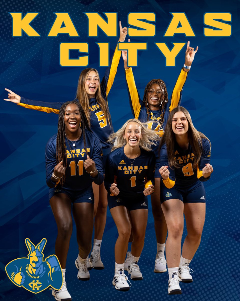 KCRoosVB's tweet photo. Our freshmen seem pretty excited for our home opener against KU this Wednesday @ 7pm, how about you???
#KCcompete https://t.co/cVgGflJ2IP