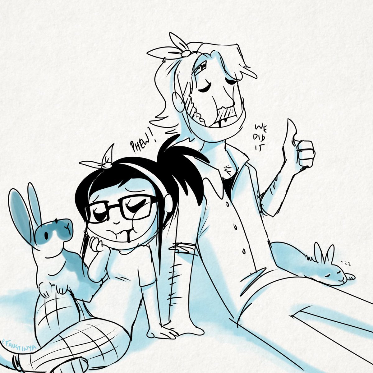 faustinya's tweet image. We got our wisdom teeth out on Friday! 😮‍💨
