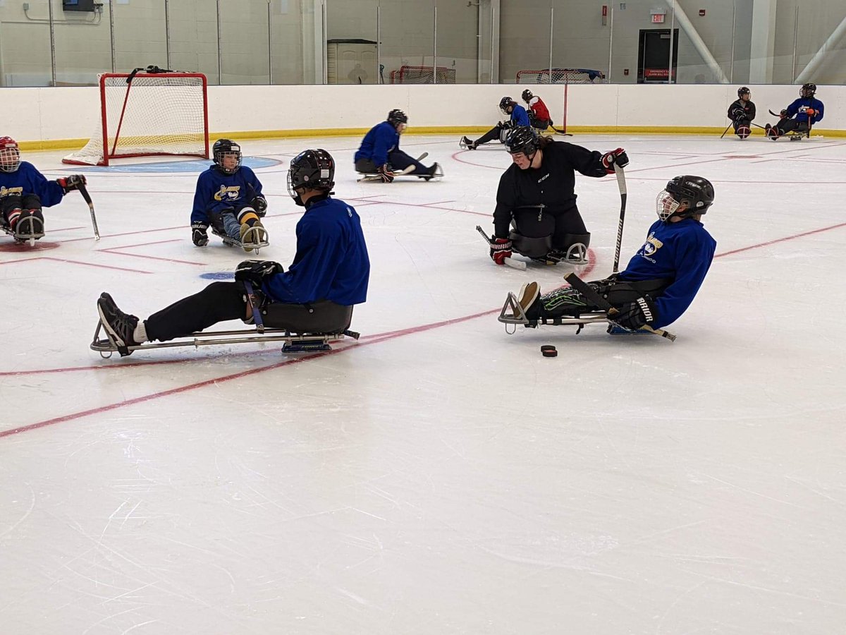 gencoulter's tweet photo. Thank you to @InMotionNetwork and their Take the Lead funding to support me with a new custom designed coaching sled from Unique Inventions (https://t.co/fAvMMp99aq).

It feels amazing to be back on the ice, and I am so excited for this para hockey season! https://t.co/kPeL8E0Knt