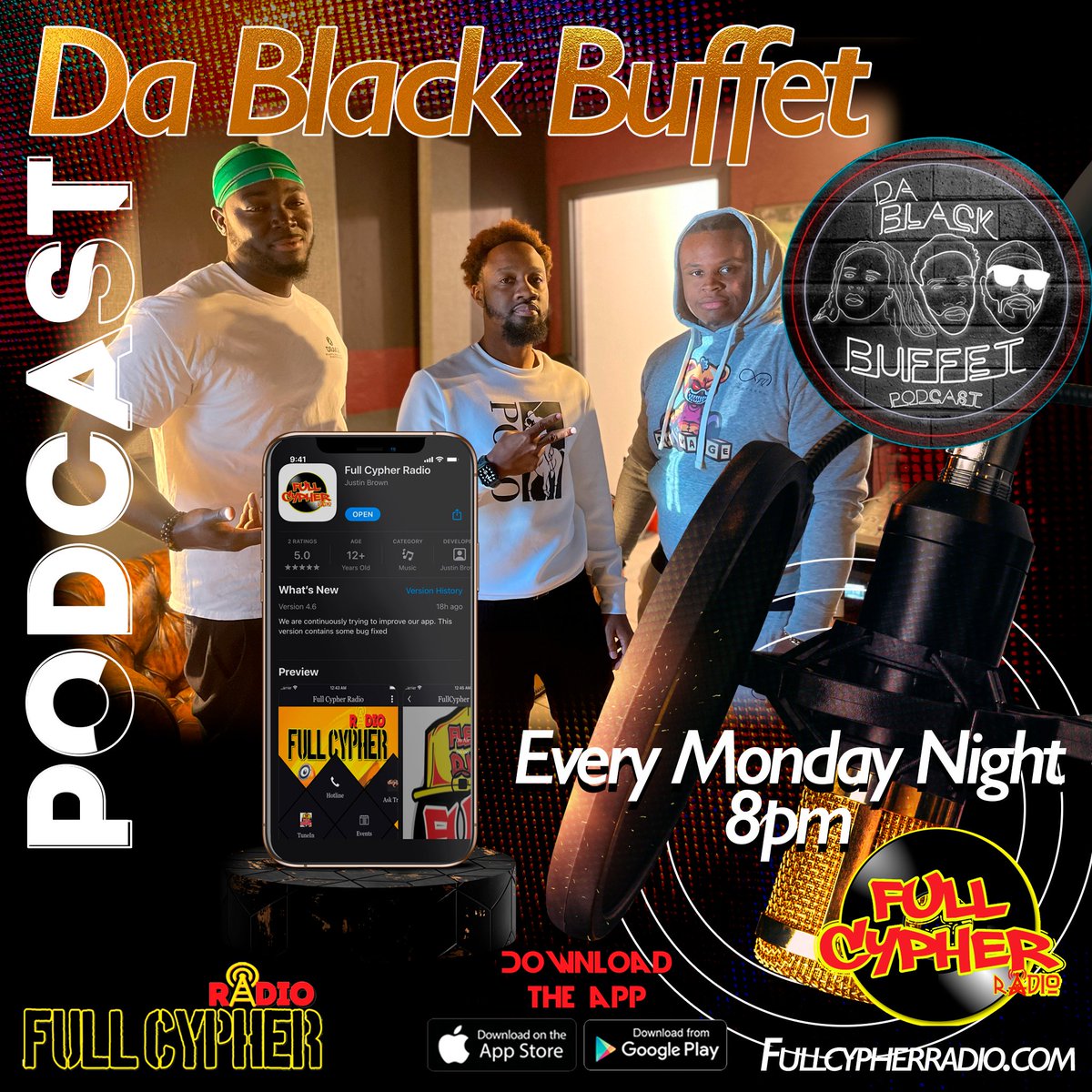 IamLadyChelle's tweet photo. Remember tonight we've got a new episode of @Dablackbuffet on @Fullcypherradio at 8pm!! Tune in and also catch some exclusive tracks from @Akp_shawt 🔥 Tune in online: https://t.co/OM03pcZfio or Download the App on Apple &amp; Google Play 📲 https://t.co/4hzauBEhI7