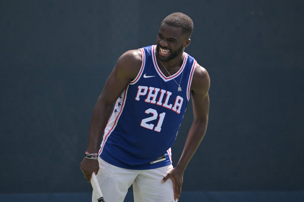 Frances Tiafoe's practice outfit before the tournament.

He trusted the process.